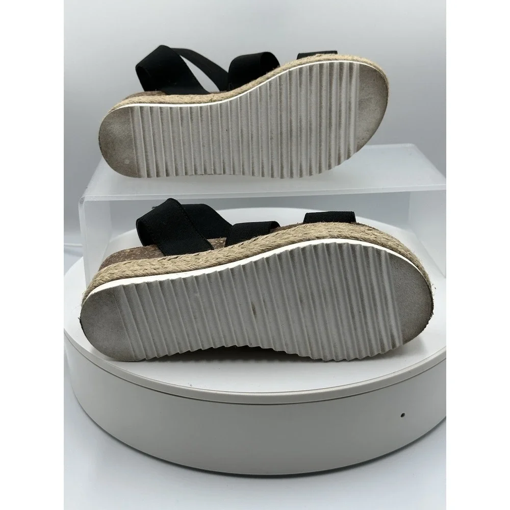 Steve Madden Jaklin Platform Espadrille‎ Sandals Women's Sz 7M Costal Comfy